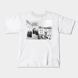 The Serenade (University of Coimbra) Monochrome Edition Kids T-Shirt